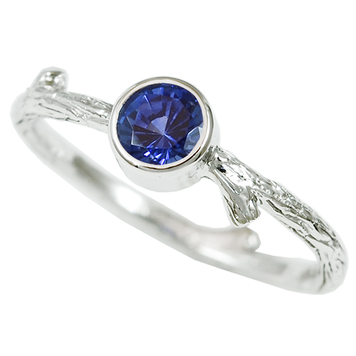 heritage - woods 0.50ct ceylon sapphire branch ring