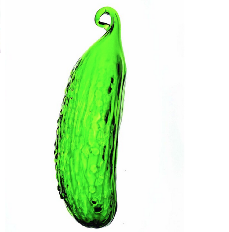 holiday blown glass pickle