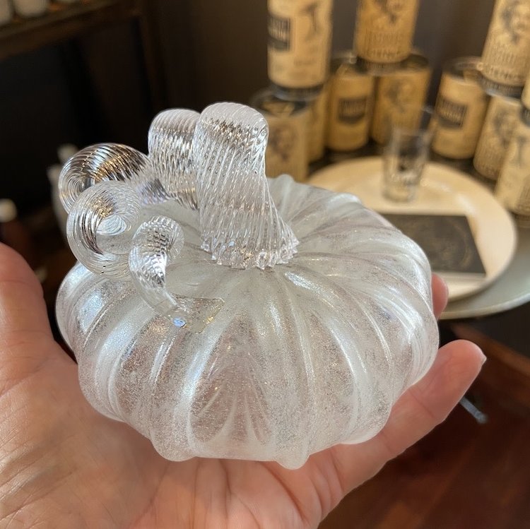 glass pumpkins handblown glass pumpkin glow-in-the-dark