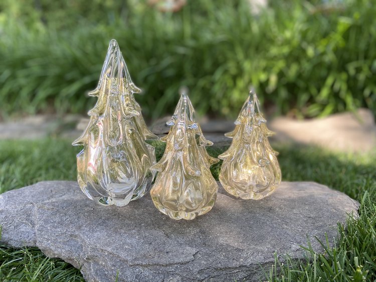 glass christmas trees handblown glass abstract christmas tree