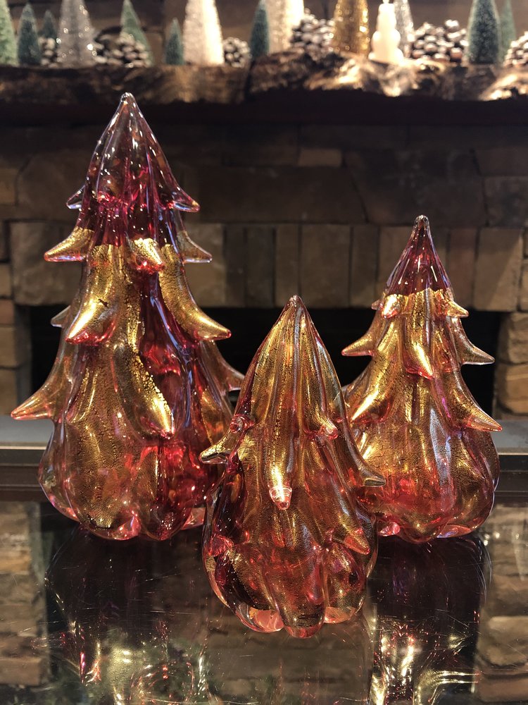 glass christmas trees handblown glass abstract christmas tree