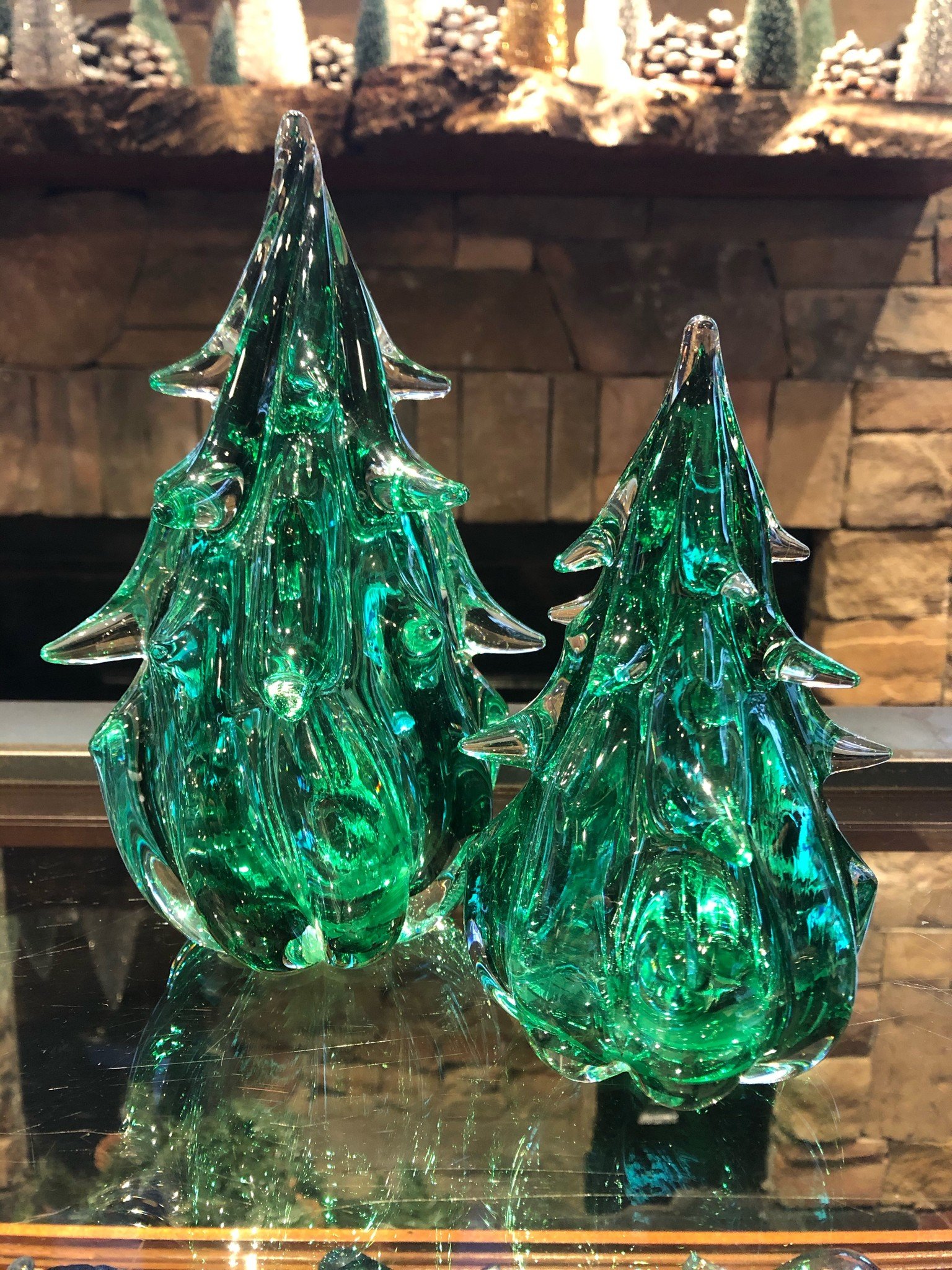 Modern Glass Miniature Christmas Ball Ornaments