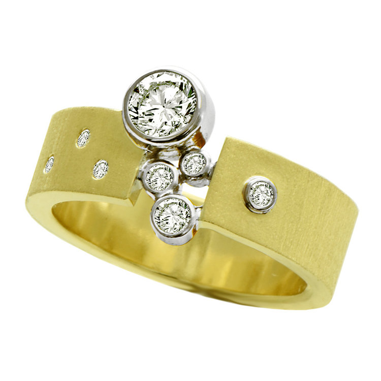 gap 0.44ct diamond 18k royal yellow gold gap