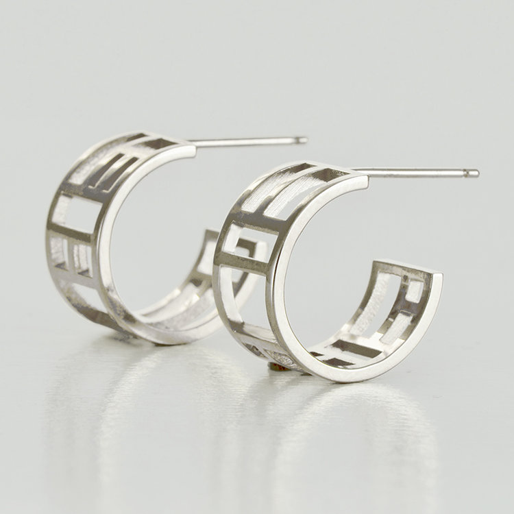 arts and crafts 14k gold arts and crafts small hoop earrings