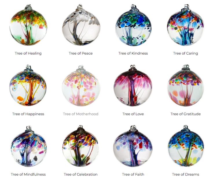 glass balls tree of enchantment 2"