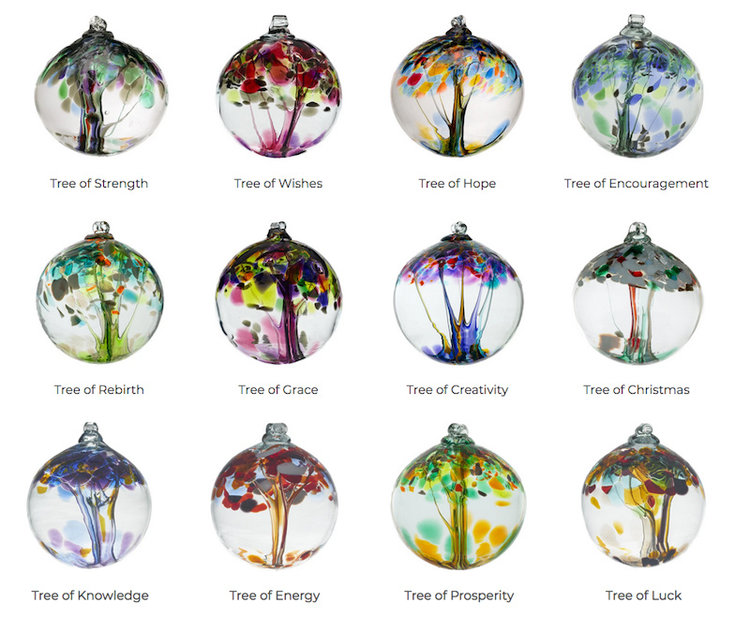 glass balls tree of enchantment 2"