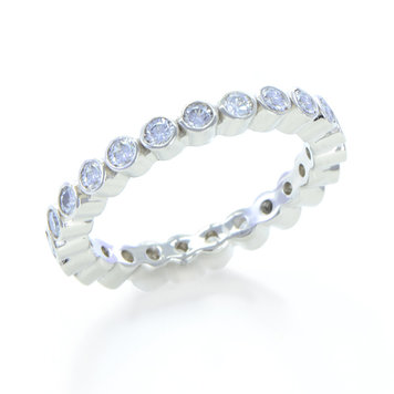 minimal 14k white gold 0.92cttw aeon diamond ring