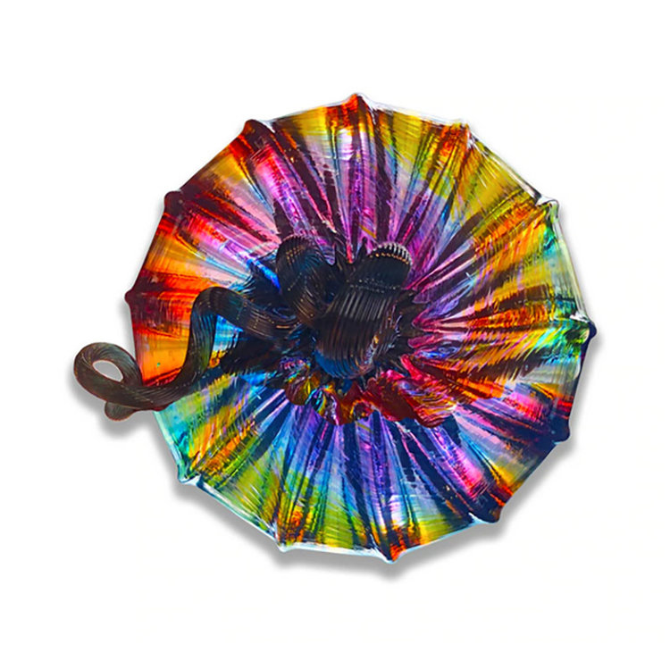 glass pumpkins squat blown glass pumpkin