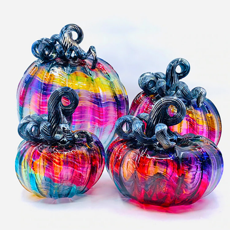 glass pumpkins mini handblown glass pumpkin