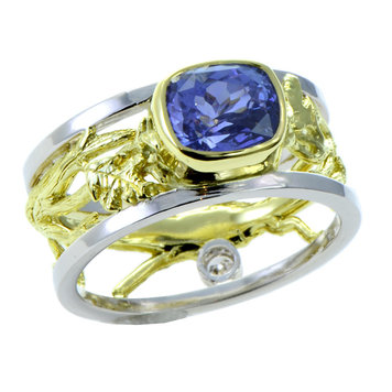 heritage - woods 2.70ct ceylon sapphire 14w /18kry open woods