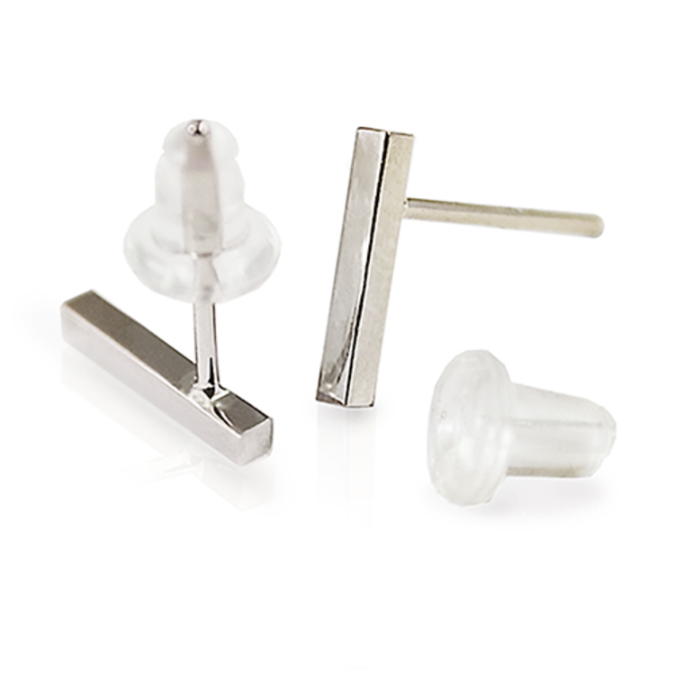 minimal mini minimal bar  earrings