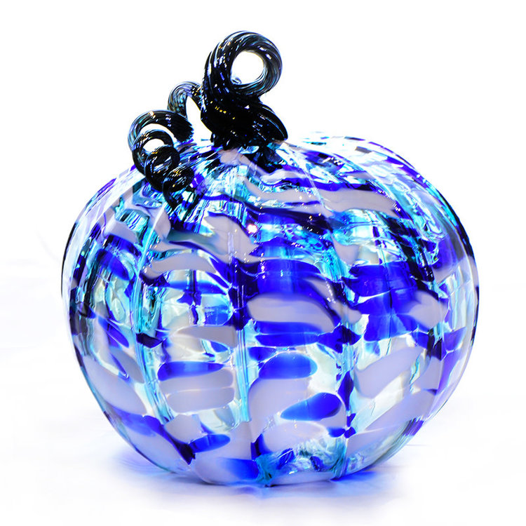 glass pumpkins large handblown glass pumpkin