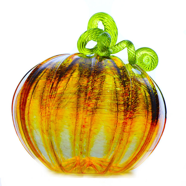 glass pumpkins large handblown glass pumpkin