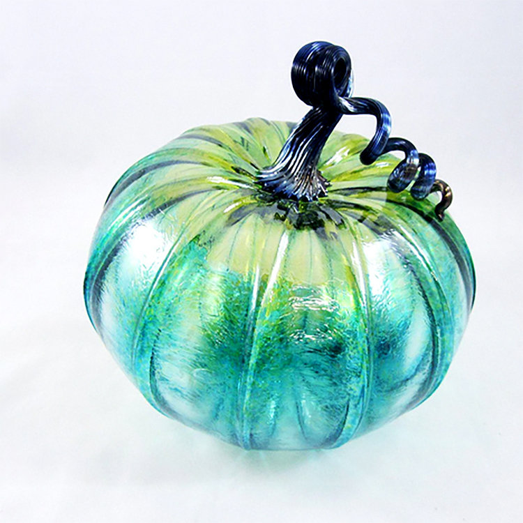 glass pumpkins large handblown glass pumpkin
