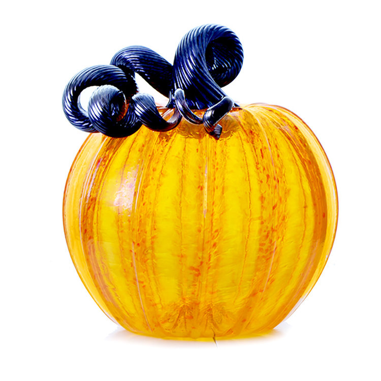 glass pumpkins medium blown glass pumpkin