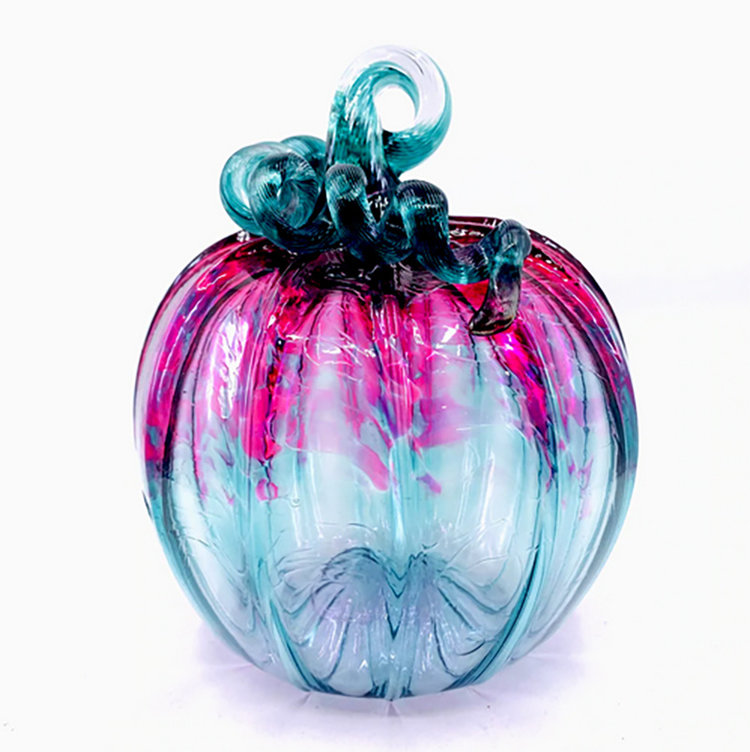 glass pumpkins medium blown glass pumpkin