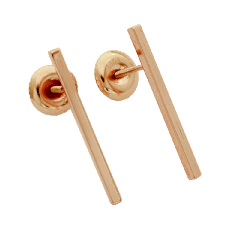 minimal minimal collection bar earrings