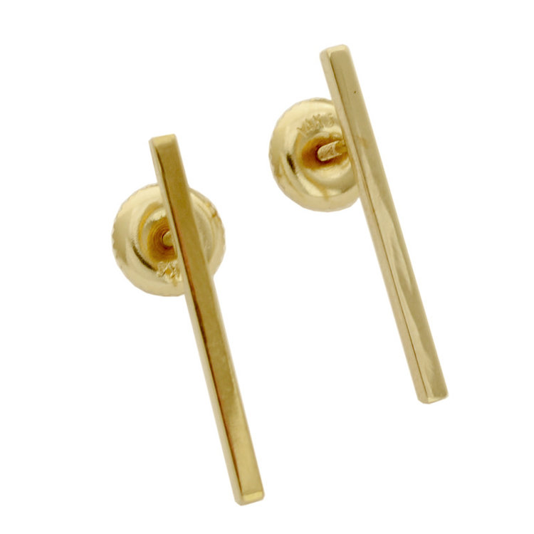 minimal minimal collection bar earrings