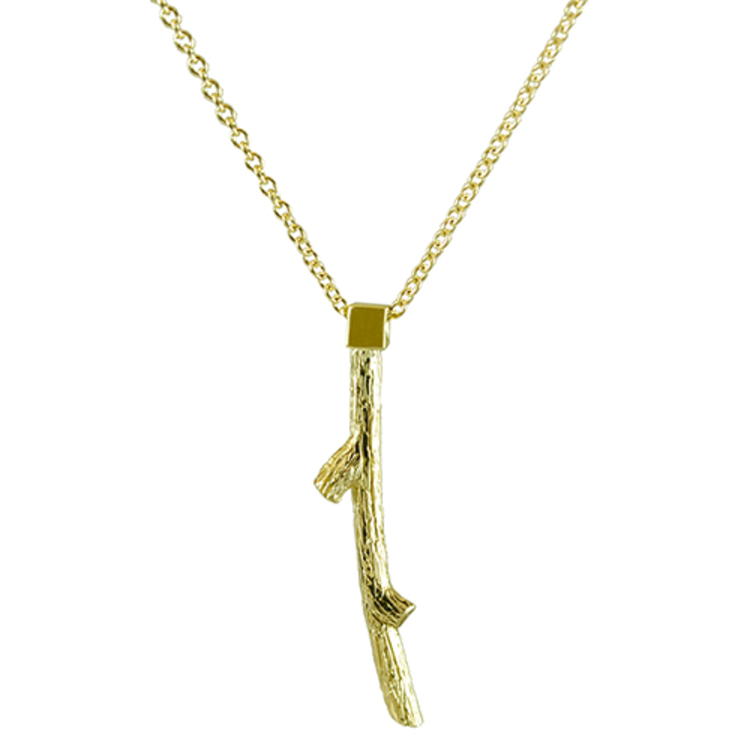 heritage - woods heritage collection 14k branch pendant
