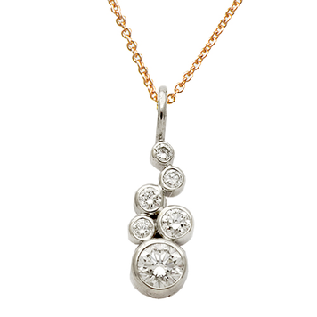 topstack 0.25ct mini diamond stack pendant