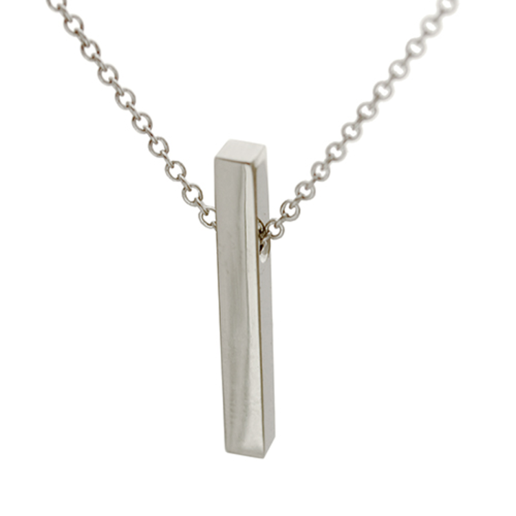 minimal minimal collection 14k axis bar pendant
