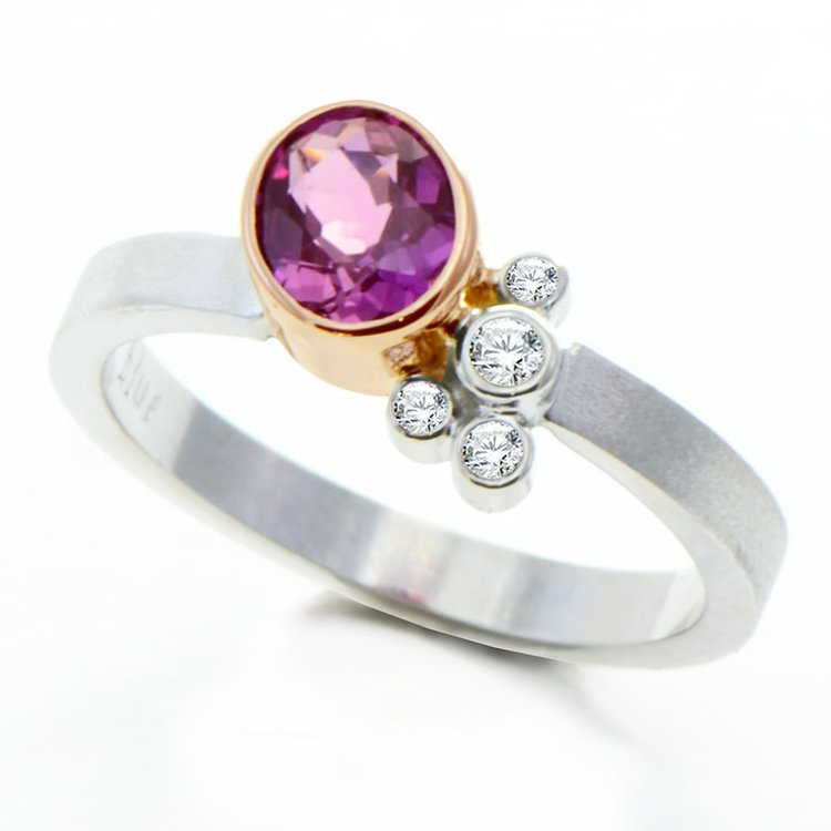 gap 0.83ct pink sapphire mini gap