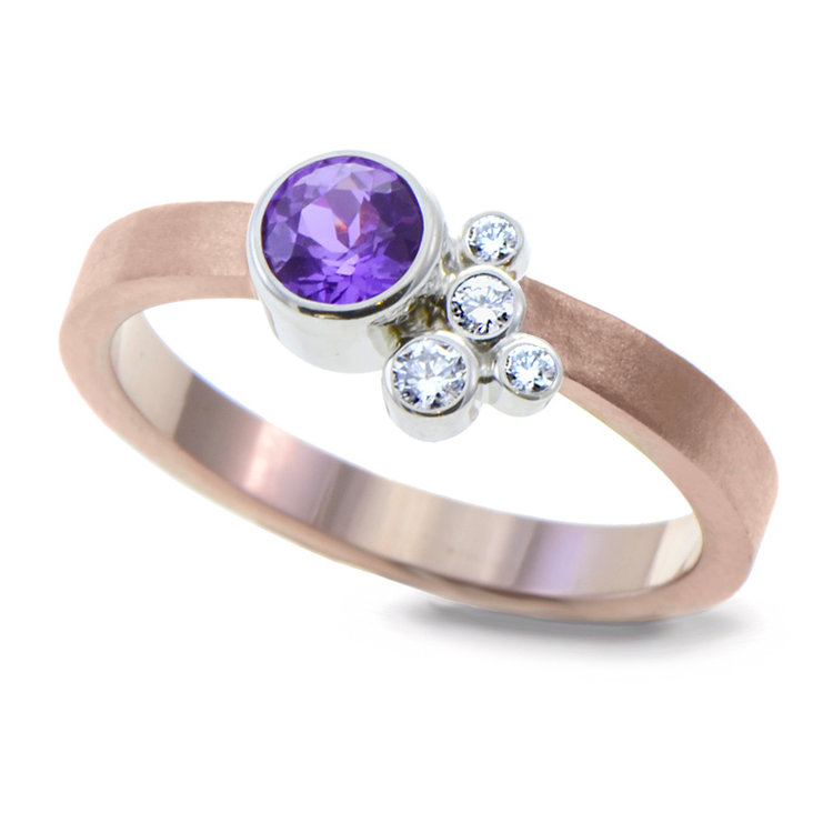 gap 0.56ct lavender sapphire mini gap