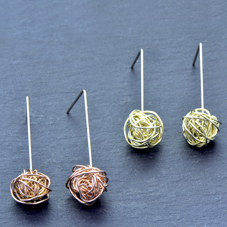 earrings 14k inconceivable drops on 14k white gold ear wires