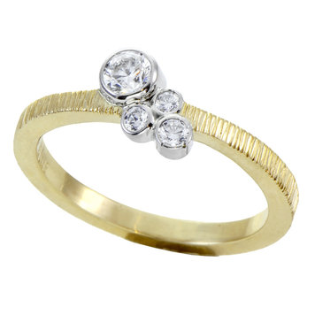 gap 0.25ct round diamond 14k yellow knockout mini gap