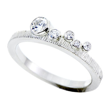 topstack 0.25ct round diamond 14k white knockout mini topstack