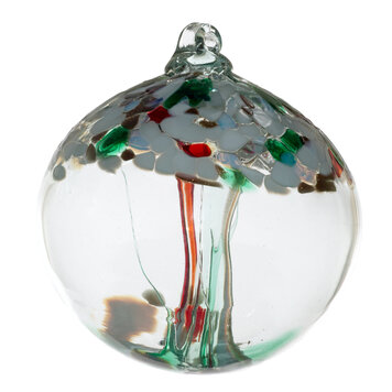 glass balls tree of enchantment 6" christmas