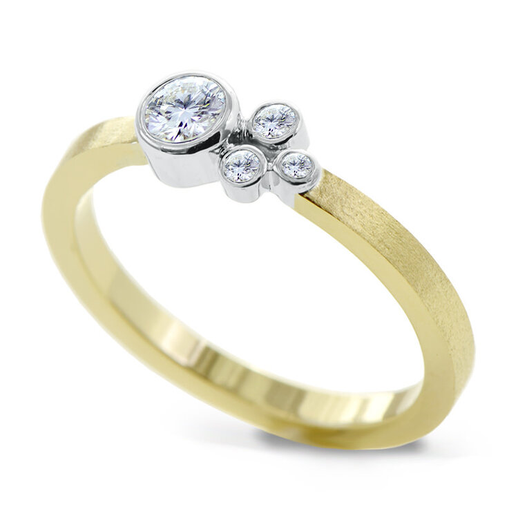 gap 0.27ct round diamond 14k yellow mini gap