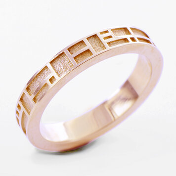 arts and crafts 14k arts and crafts ring solid narrow