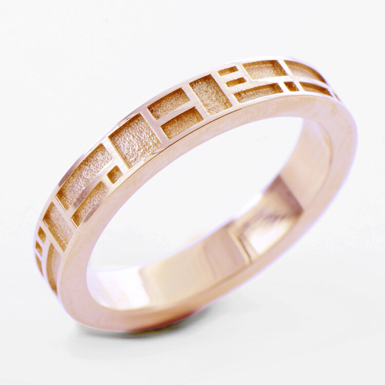 arts and crafts 14k arts and crafts ring solid narrow