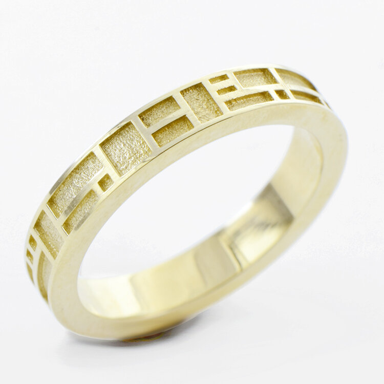 arts and crafts 14k arts and crafts ring solid narrow