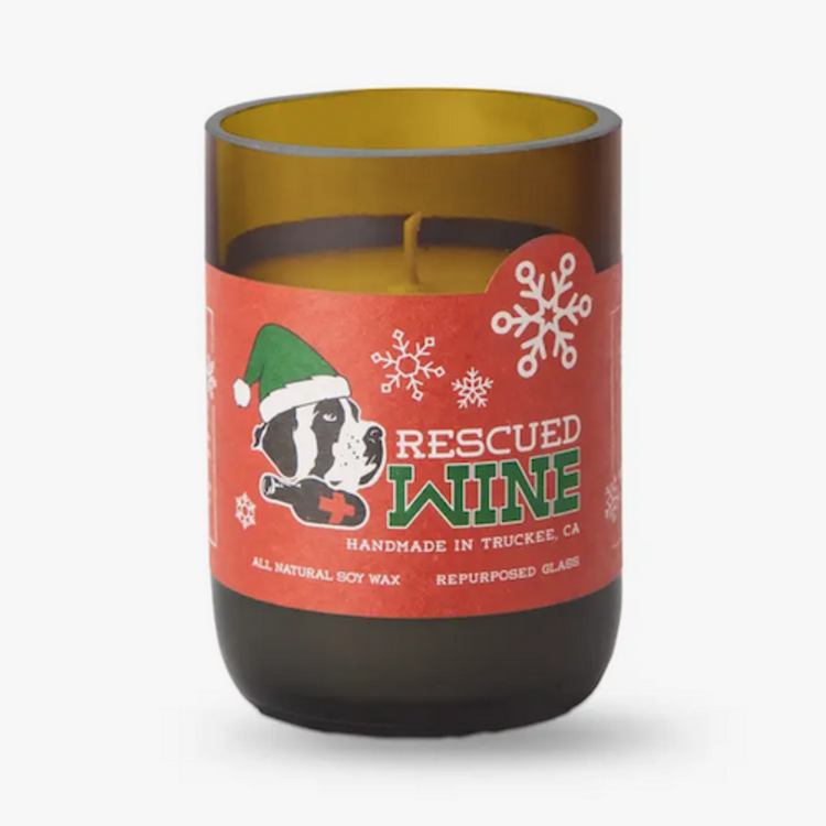 candles rescued wine candle