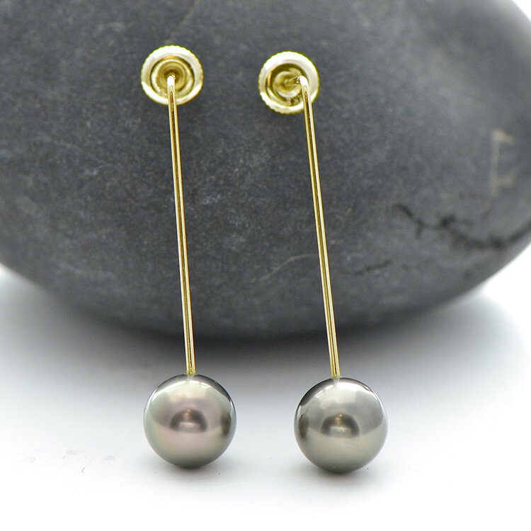 minimal 14kw tahitian south sea pearl drops