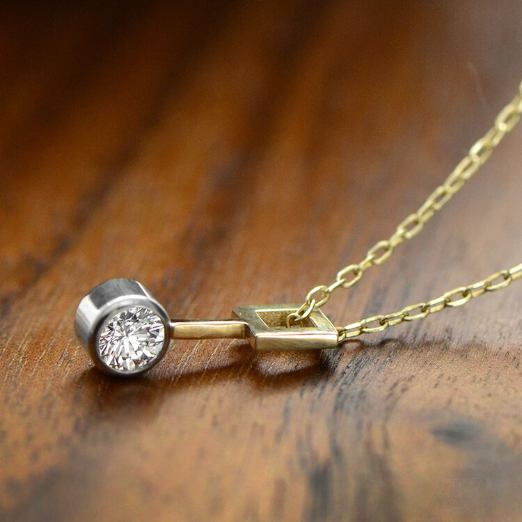 necklaces 0.25ct diamond minimal pendant