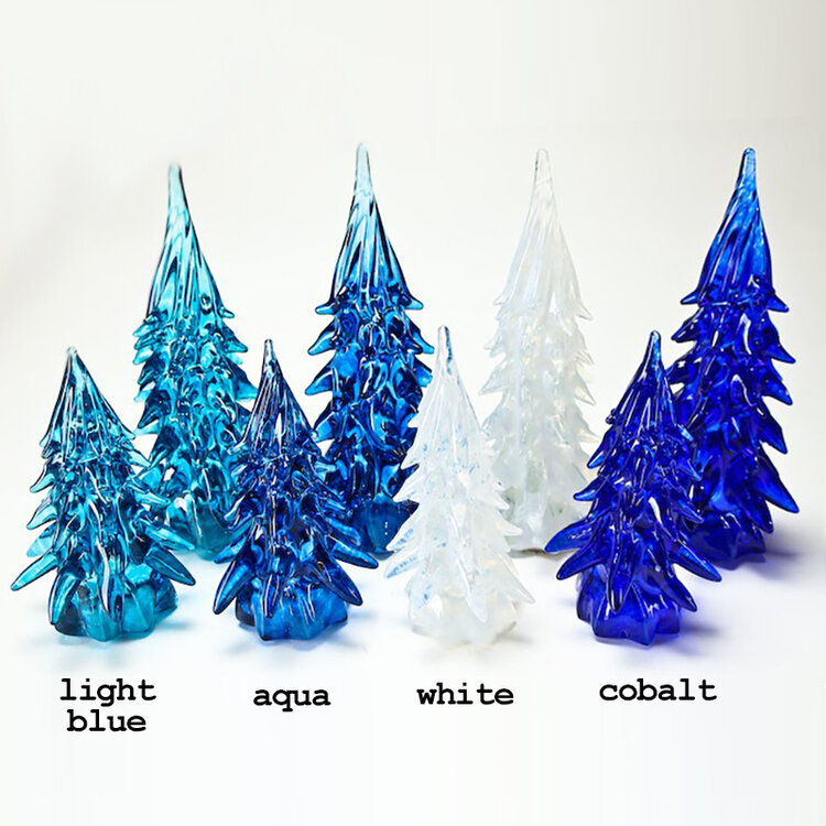 glass christmas trees handblown glass christmas tree large