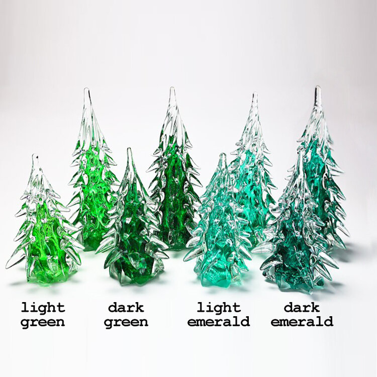 glass christmas trees handblown glass christmas tree large
