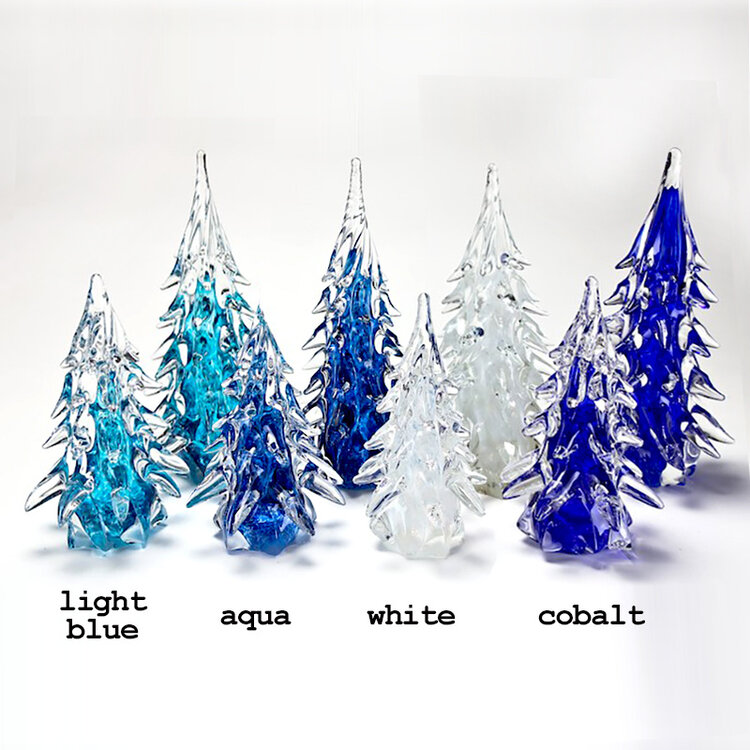 glass christmas trees handblown glass christmas tree small