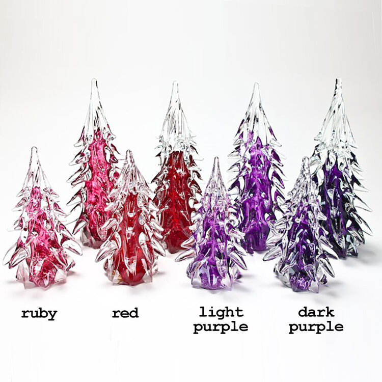 glass christmas trees handblown glass christmas tree small