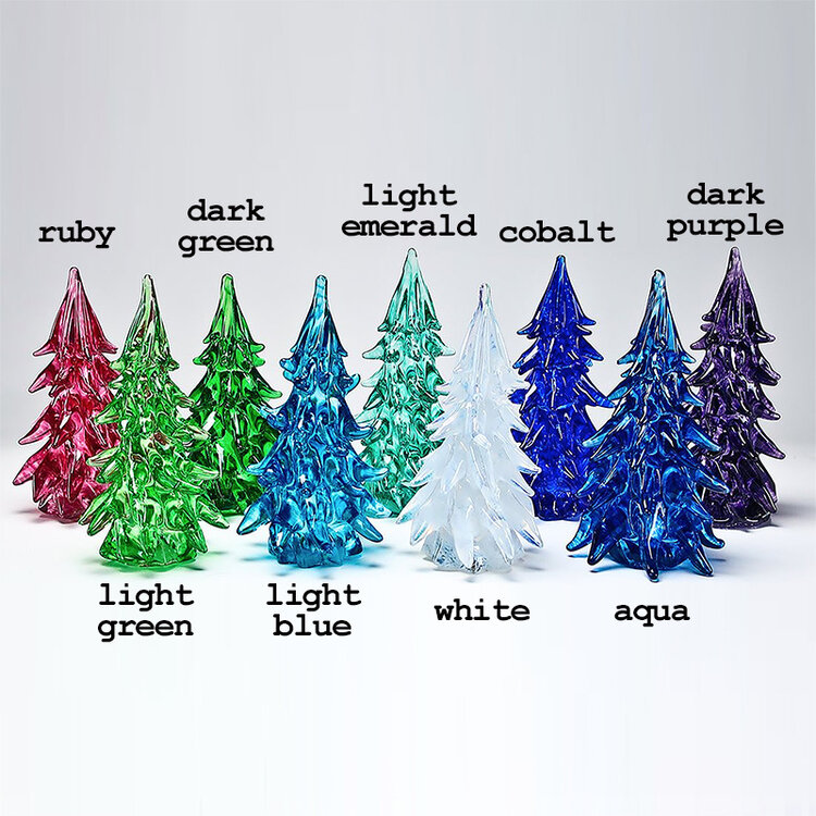 glass christmas trees handblown glass christmas tree small