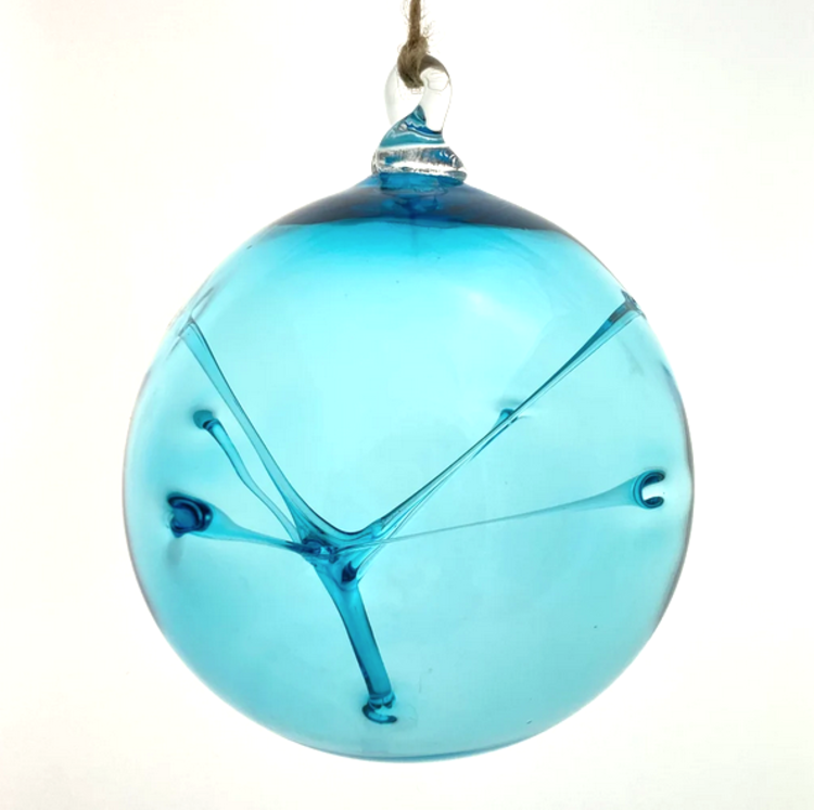 glass balls handblown glass modern witch balls  4"