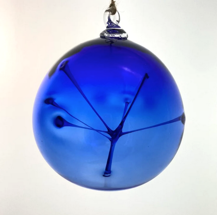 glass balls handblown glass modern witch balls  4"