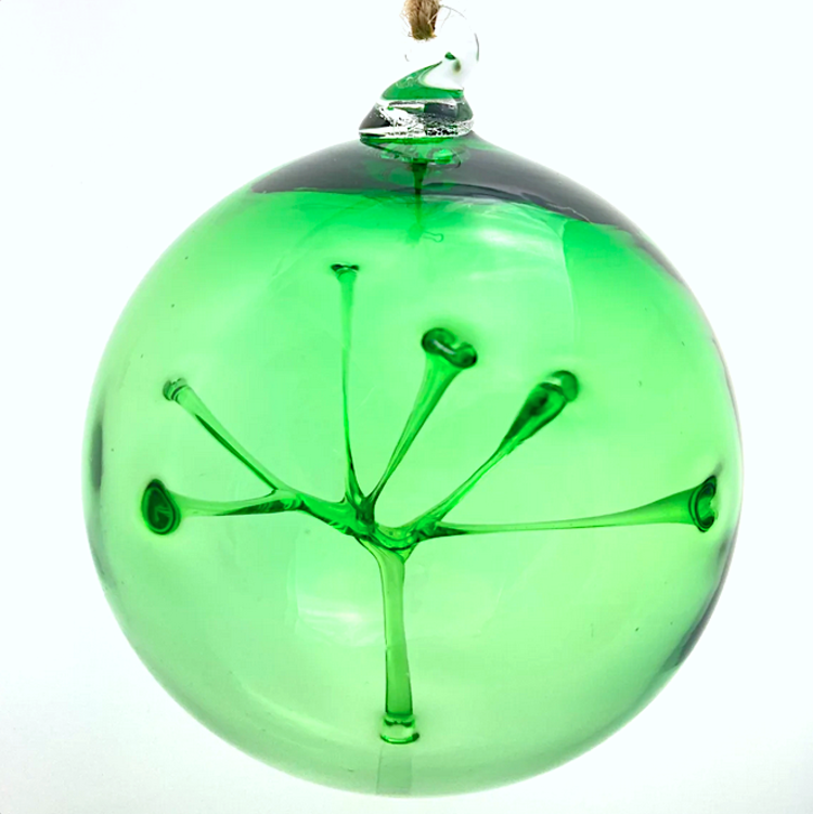 glass balls handblown glass modern witch balls  4"