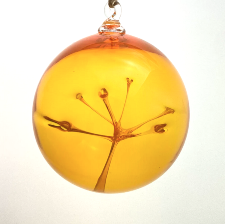 glass balls handblown glass modern witch balls  4"