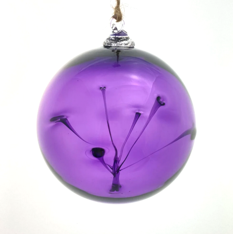 glass balls handblown glass modern witch balls  4"