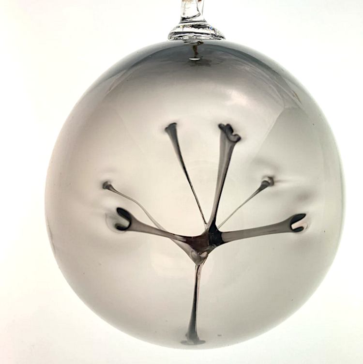 glass balls handblown glass modern witch balls  4"