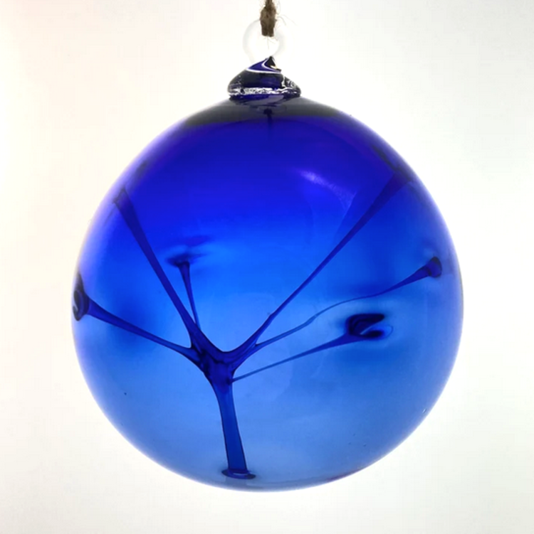 glass balls handblown glass modern witch balls  4"